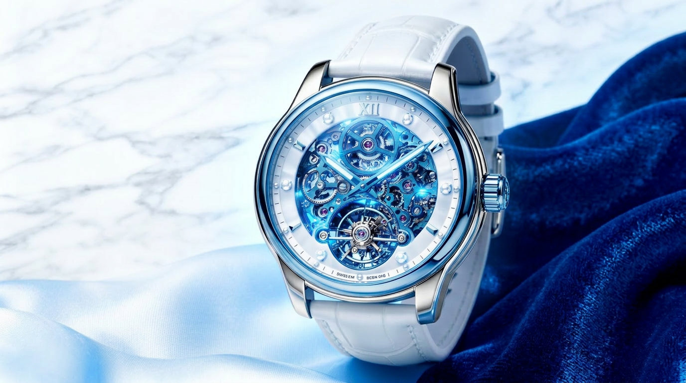 Luxury skeleton watch